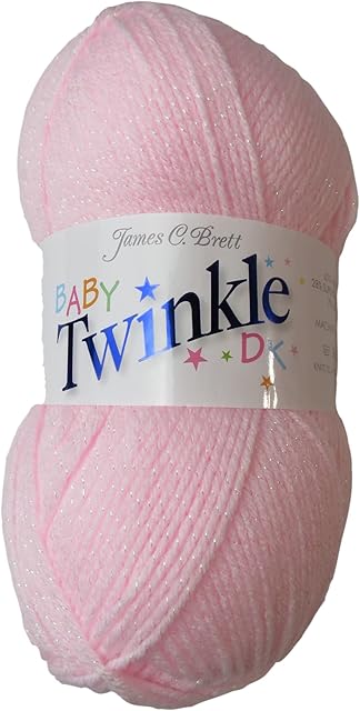 James Brett Twinkle Baby DK Double Knitting Wool Super Soft Glitter Yarn (Shade BT2) by James C Brett Yarn