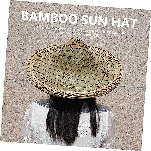 Oriental Woven Hat Fisherman Cap for Boys and Girls Lightweight Farmer Hat for Rainy Days and Outdoor Activities4