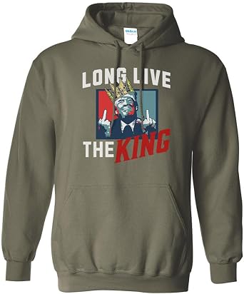 King Trump Middle Fingers Hoodie Sweatshirt Unisex