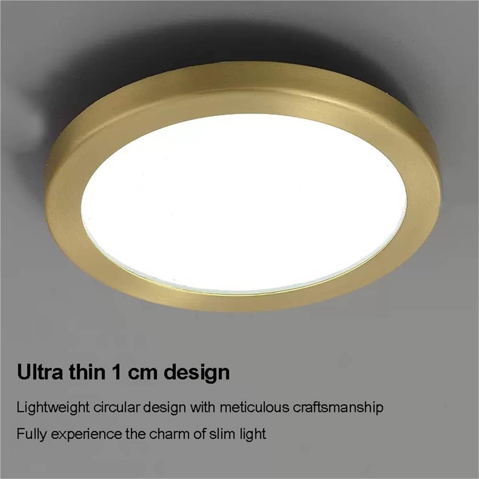 6 sztuk wpuszczanych opraw downlight, listwa maskująca, ultracienkie reflektory punktowe, w całości miedziana listwa maskująca, oprawa downlight 5W/8W z oświetleniem dzie,8w-Neutral light