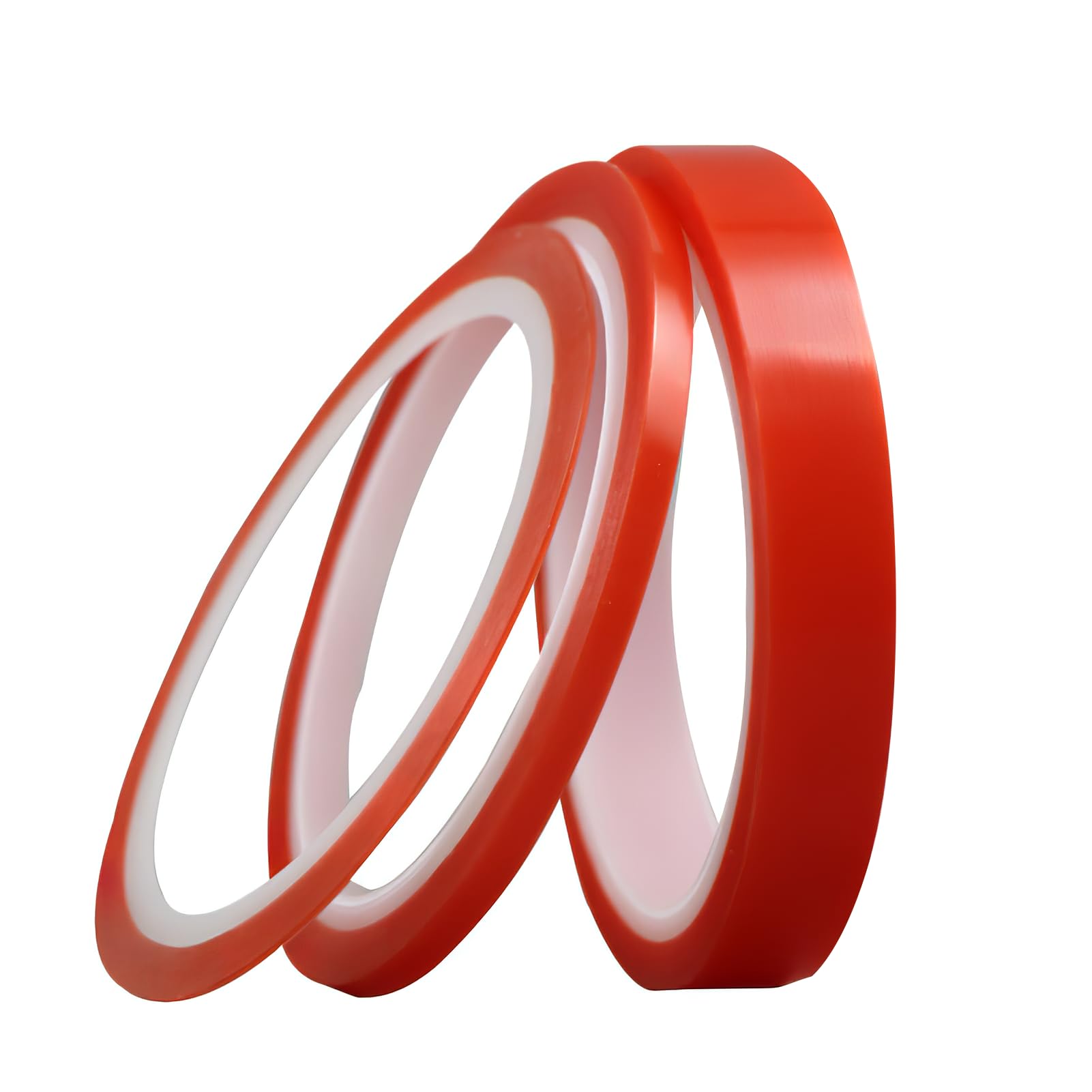 Double Sided Tape (3mm, 6mm, 9mm) Clear Double Sided Tape for Crafting, Super Strong Sticky Self-Adhesive Tape, Heat-Resistant Tape - Clear
