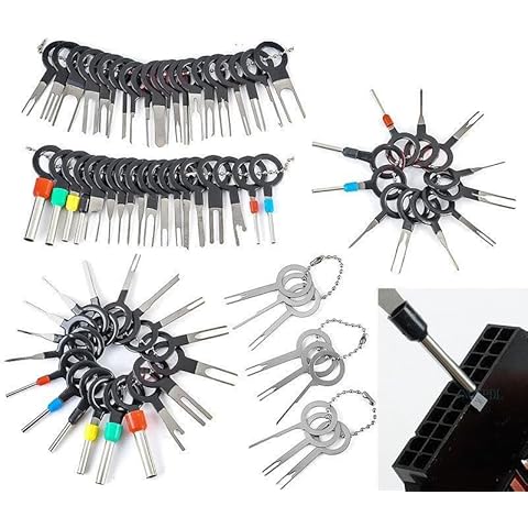 CXML&DASHE 76pcs Wire Terminal Release Tool-Depinning Tool-Pin Ejector Wire Kit Extractor Auto Terminal Removal Connector for Automotive Car Household Devices Cover