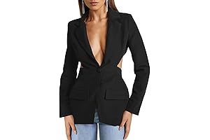 Women'sFitted Sexy Blazers Elegant Office Business Work Blazers