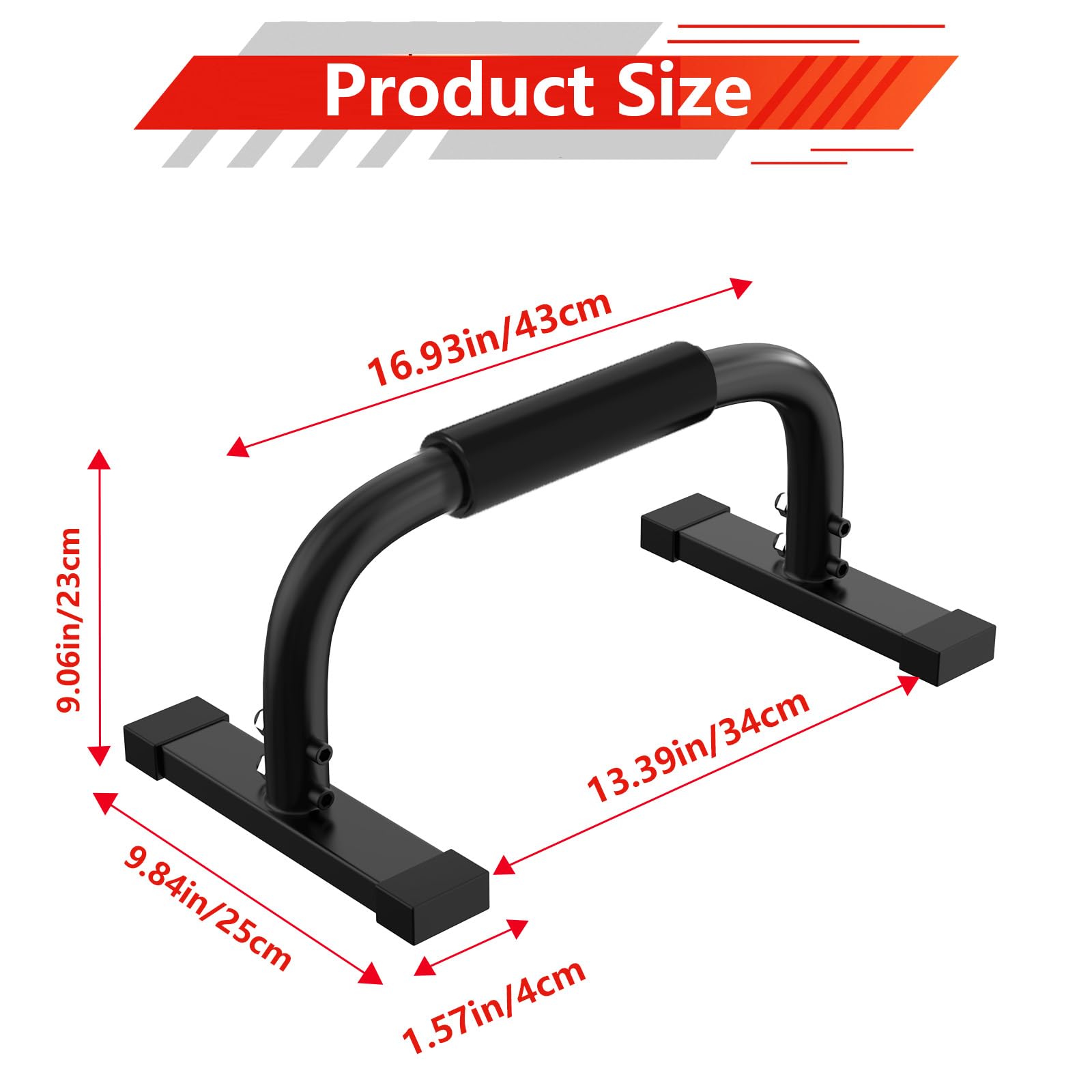 Parallettes Bars, Parallettes Liegestützgriffe Calisthenics, 300Kg/661lbs Push Up Stand Bars Equipment Fitnessgeräte, Parallettes Calisthenics für Muskeltraining und Krafttraining