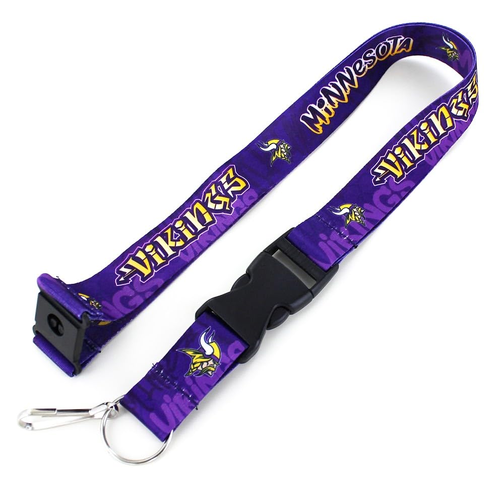 aminco NFL Minnesota Vikings Graffiti Lanyard