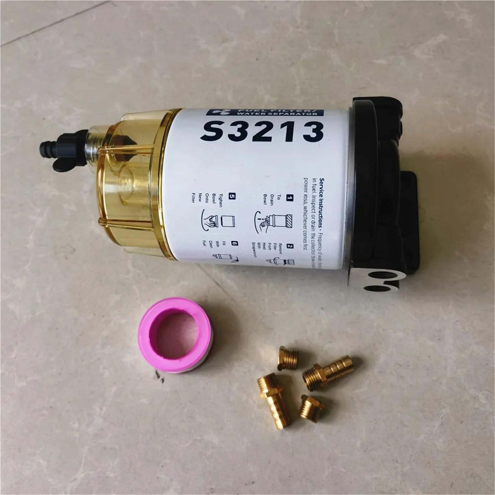 Dla Mercury Y/a/m/a/h/a Racor Sierra Quicksilver S3213 filtr paliwa montaż separatora wody silnik zaburtowy łodzi zestaw 10 mikronów