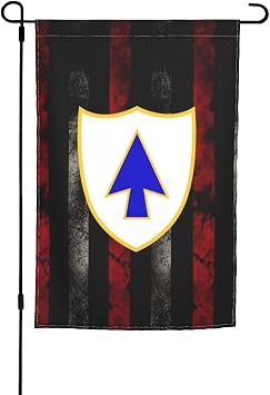 Garden Flag 26th Infantry Regiment Blue Spaders Flag Wall Banner Poster And Banner Breeze Flag Home Decorations Double-Sided Printing 12 X 18 In Flag