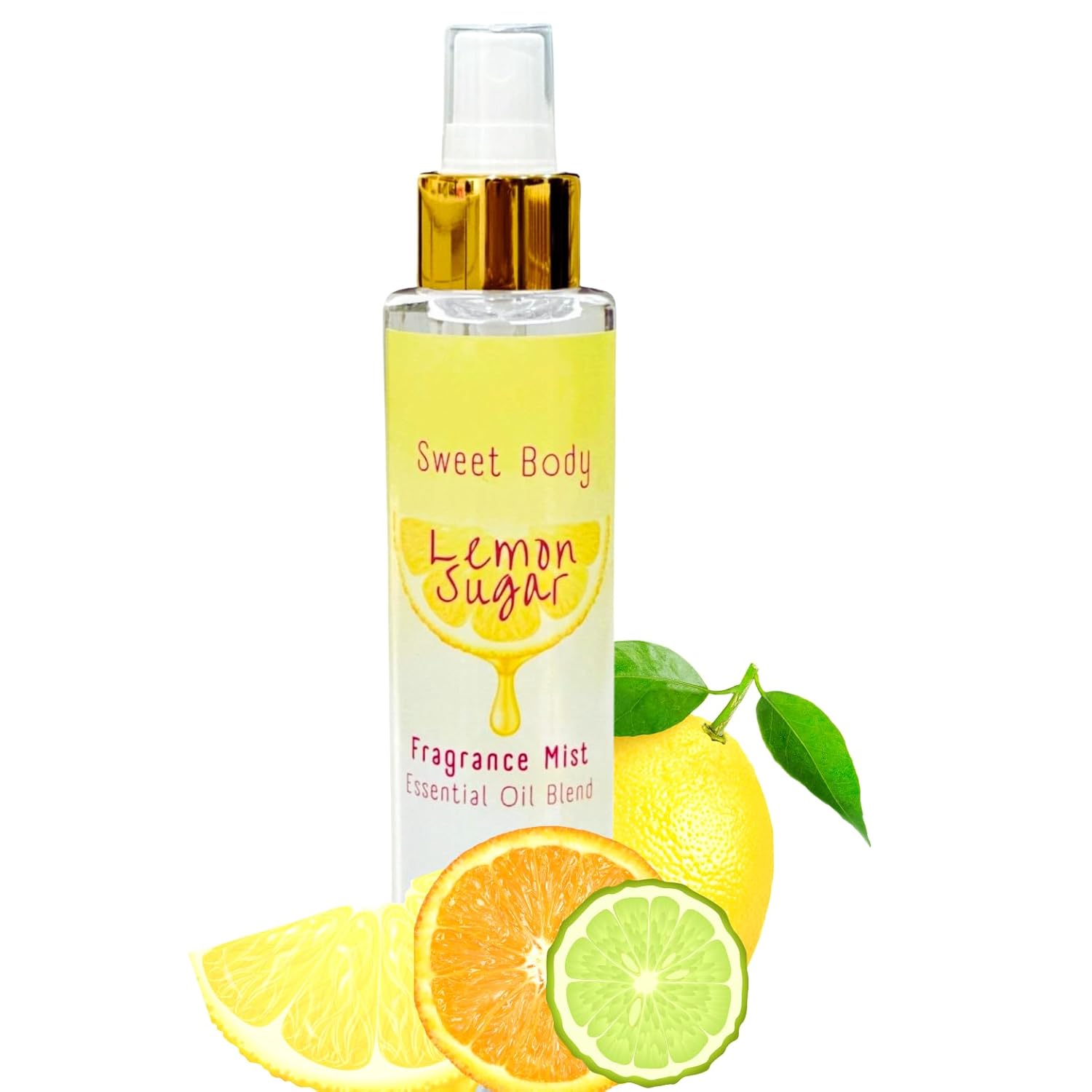 Sweet body lemon sugar soft amp fresh women s body mist fine fragranced  body perfume misting spray sensual light scent fragrance hair amp body  spritz