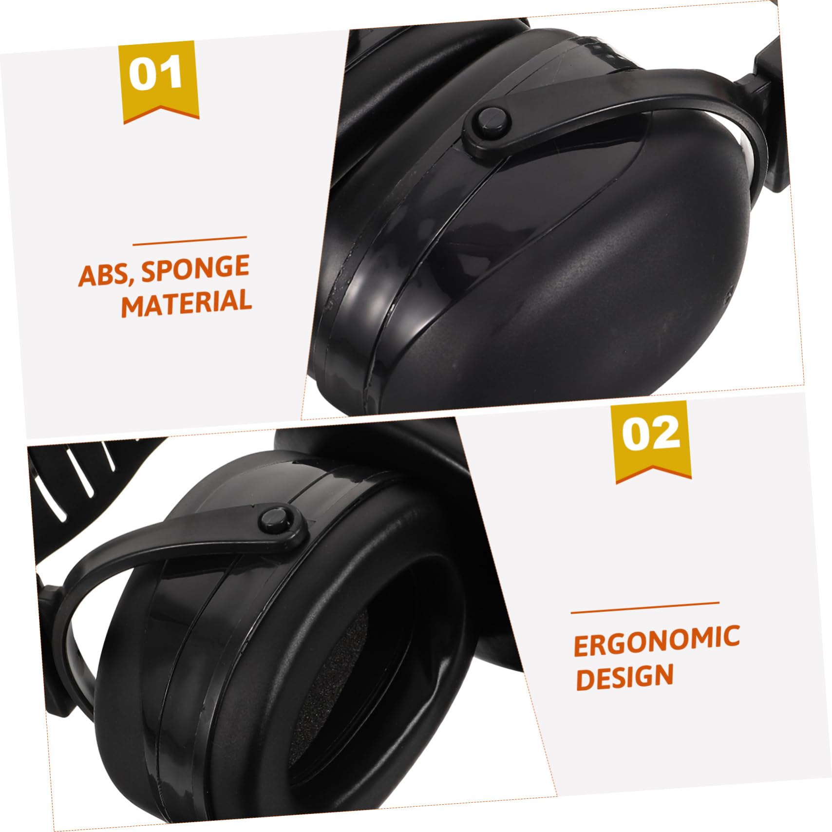 Angoily 2stücke Over-ear Noise Cancelling Kopfhörer Für Studieren Schlafen Und Arbeiten Verstellbare Leichte Und Komfortable Gehörschutz-earmuffs Mit Geräuschreduzierung Für Und