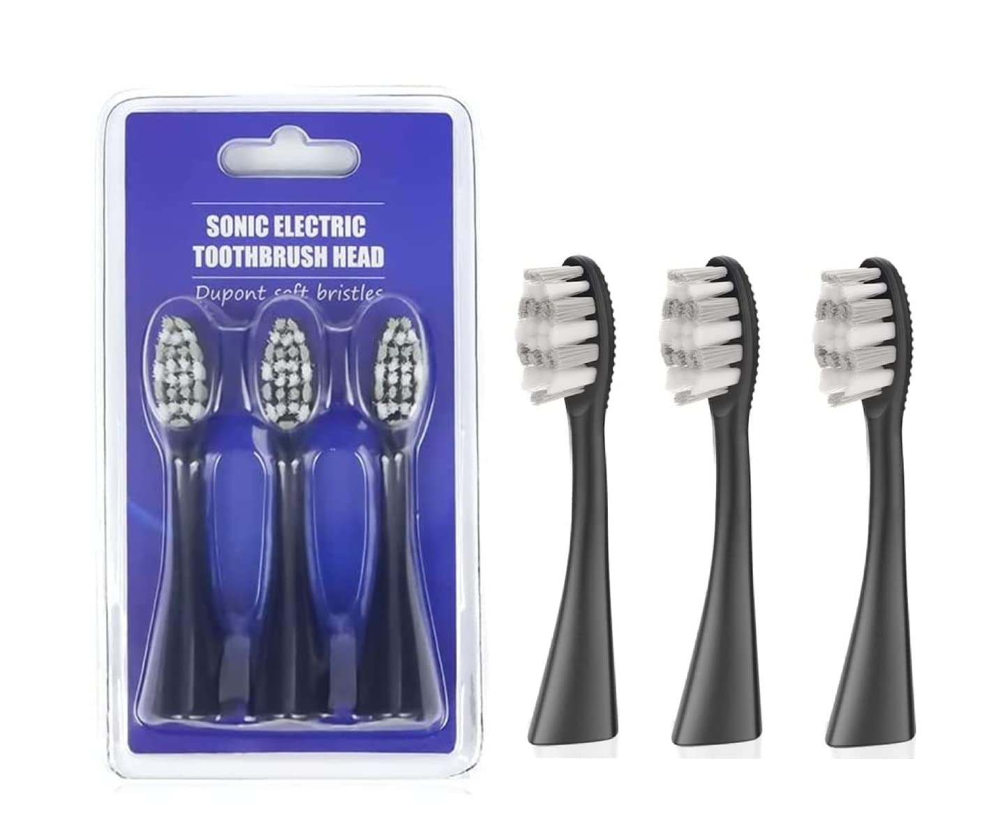 Electric Toothbrush Replacement Heads for SOGUE, KIVOS, YAGHVEO toothbuesh (for P3 Toothbrush Blue)
