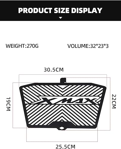 Miniatura 2 de Motorbike Radiator Grille Cover For YAMAHA XMAX300 XMAX250 XMAX 300 X-MAX 250 125 400 Motorcycle Radiator Grill Guard Grille Cover Protector