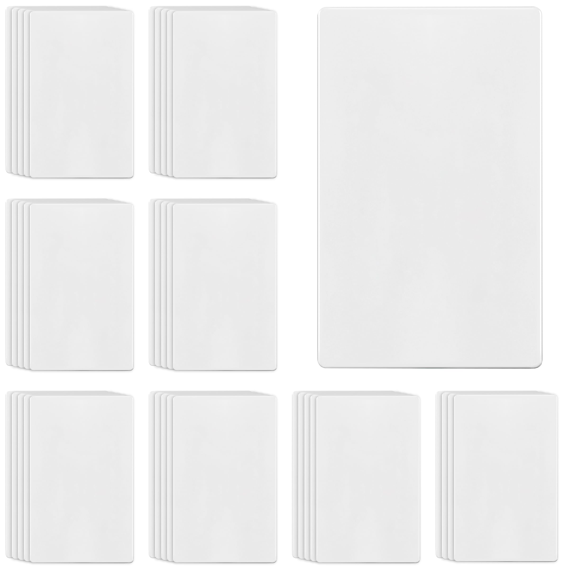 ENERLITES Screwless Blank Wall Plate, Child Safe Blank Device Outlet Cover, Standard Size, 1-Gang 4.68" x 2.93", Polycarbonate Thermoplastic, UL Listed, SI8801-W-40PCS, Glossy, White, 40 Pack