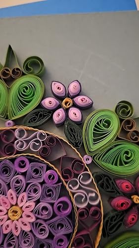 CrafTreat Strisce Per Quilling Viola | 500 Pezzi Da 5 Mm X 30 Cm | Carta 90 G/m² Per Scrapbooking E Biglietti Fai Da Te
