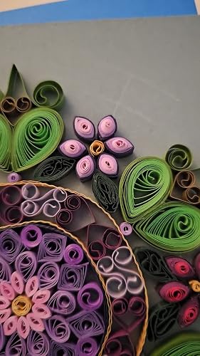 CrafTreat Strisce Per Quilling Viola | 500 Pezzi Da 5 Mm X 30 Cm | Carta 90 G/m² Per Scrapbooking E Biglietti Fai Da Te