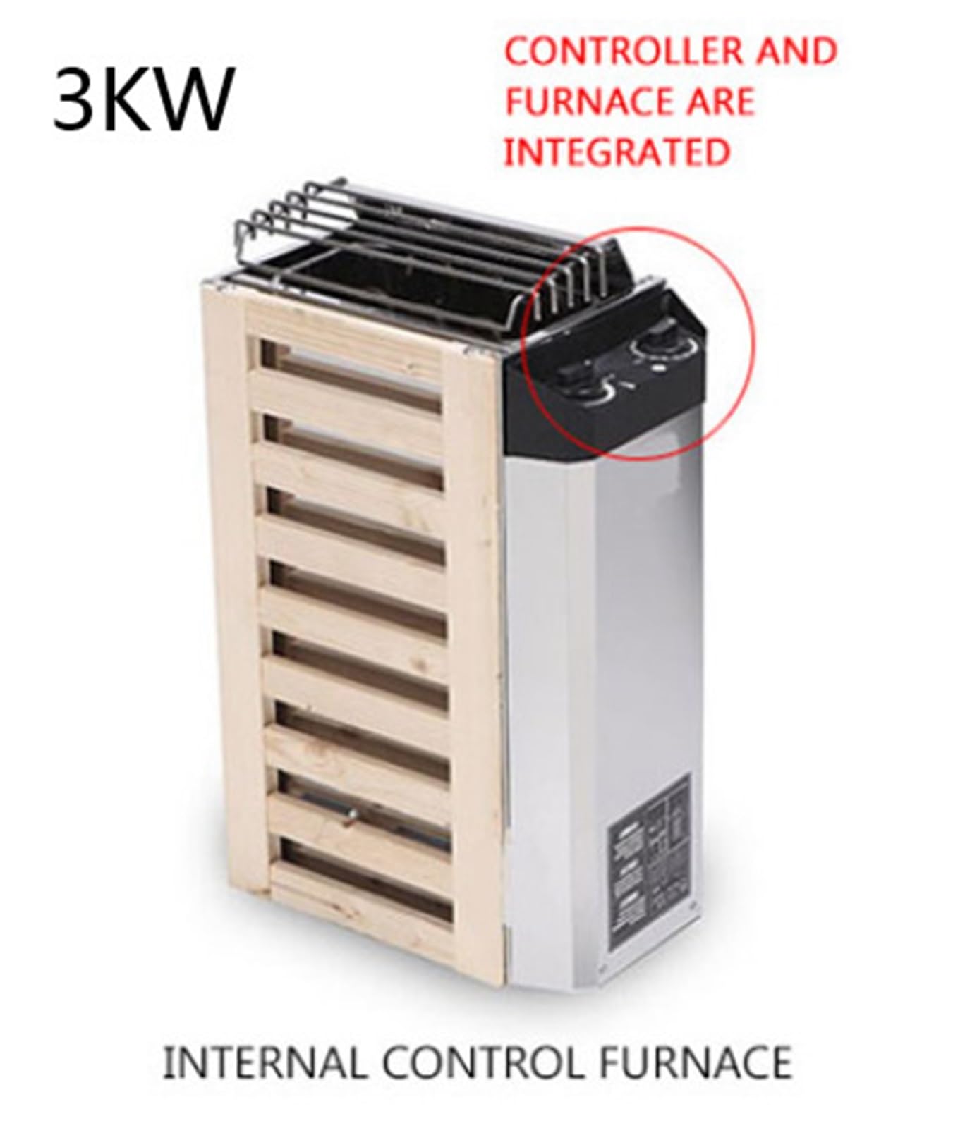 Riscaldatore for sauna da 3,6 kW, generatore di e for 220 W, attrezzatura for l'asciugatura a stanza del forno riscaldamento for uso domestico Ad alte prestazioni | Pink