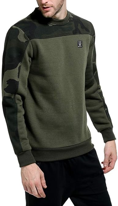 Vectry Sudaderas Hombre Moda Manga Larga Cuello Redondo Estampado En Color  Liso Suéter Tops Blusa Sudadera con Capucha Casual Tops Deporte Blusa  Camisa Hombre: Amazon.es: Ropa