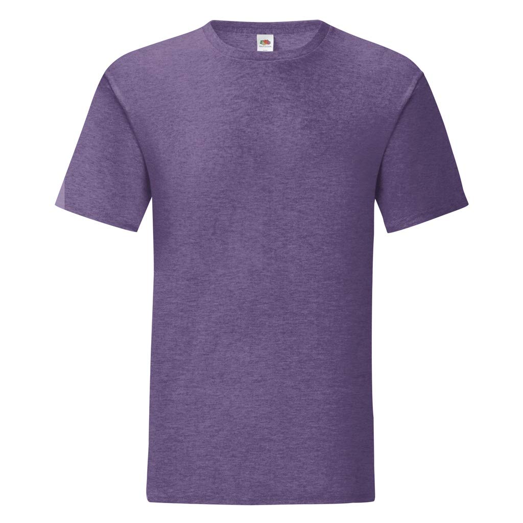 Fruit of the Loom Mens Iconic T-Shirt (L) (Heather Purple)