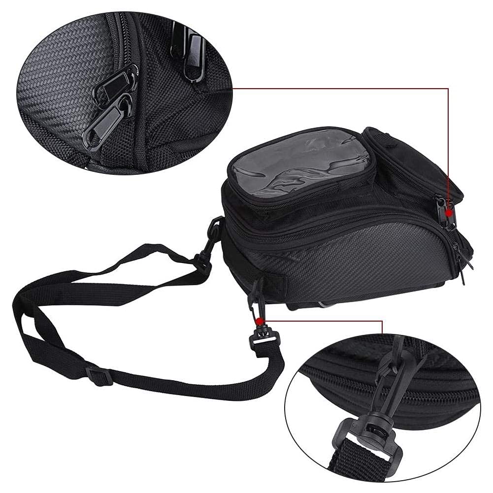 Ejoyous Tankrucksack Motorrad, Rucksack Wasserdicht Universal Motorcycle Magnetic Tank Bag High Wear 1680D Oxford Stoff Tanktasche Tasche Beintasche