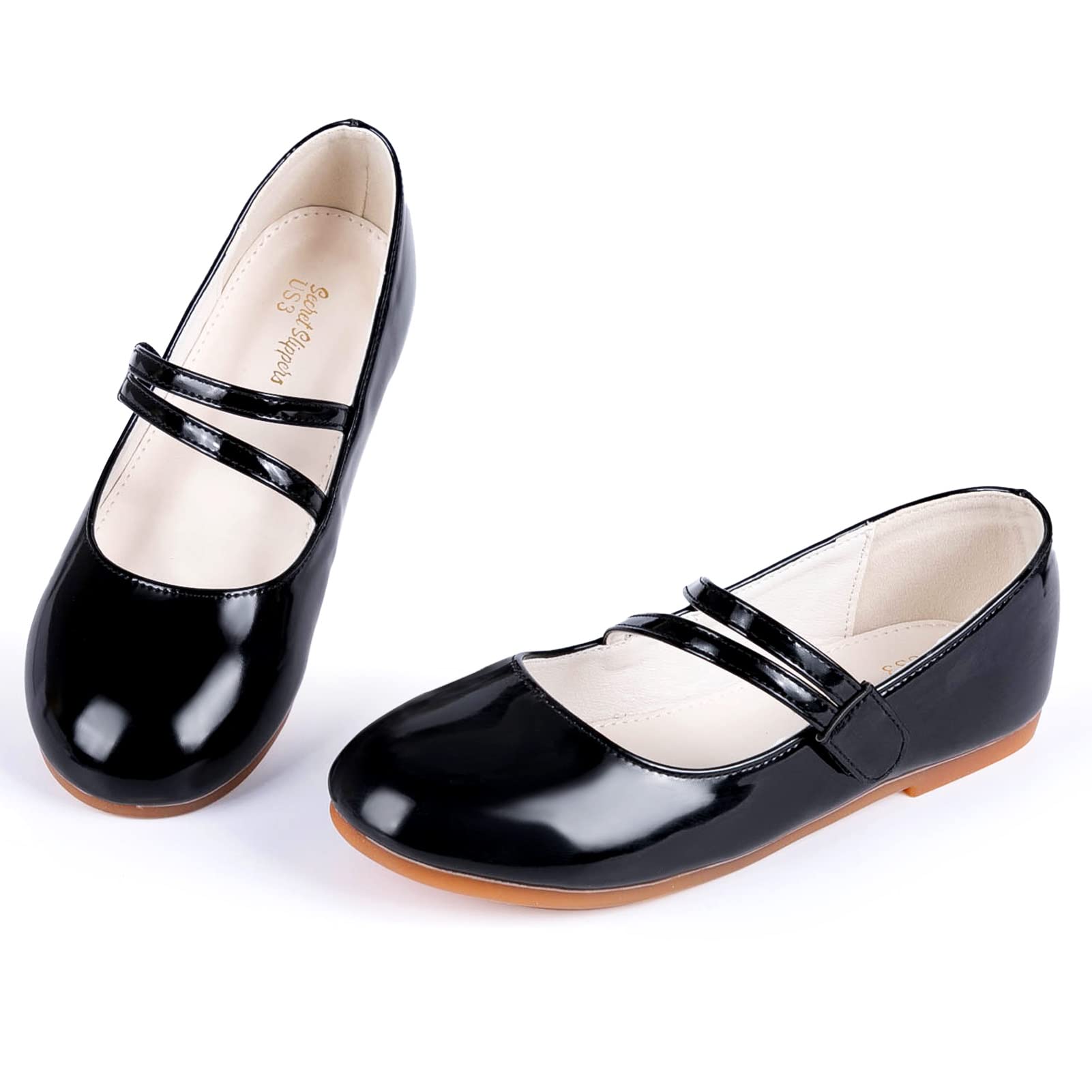 Girls Flats Mary Jane Shoes Dress Shoes for Girl Ballet Flats Back to School Princess Wedding Shoes (Little Kid/Big Kids)