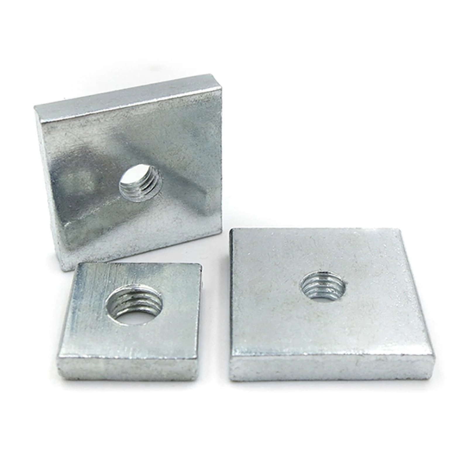 20-40 pezzi M2 M3 M4 M5 M6 acciaio al carbonio zincato sottile(40pcs,M4x15x15x3mm)