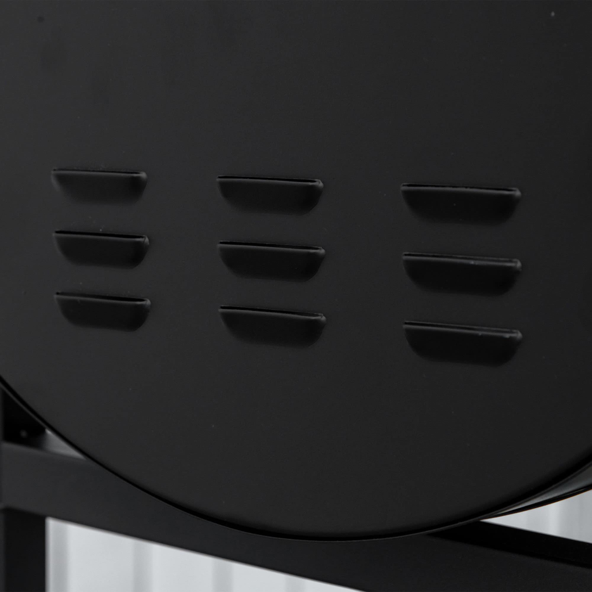 Outsunny Barbacoa de Carbón con Parrilla Ajustable en Altura para Exterior Barbacoa Portátil con Estante de Almacenaje y Ruedas 90x45x96 cm Negro