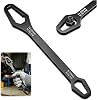 Llave Universal de Doble Extremo, Llave Torx de Doble Extremo, Llave Torx Automotriz Universal 8-24mm, Herramienta de Reparación Multifunción de Acero Cromado Vanadio, Métrica para Hogar (Negro) 1