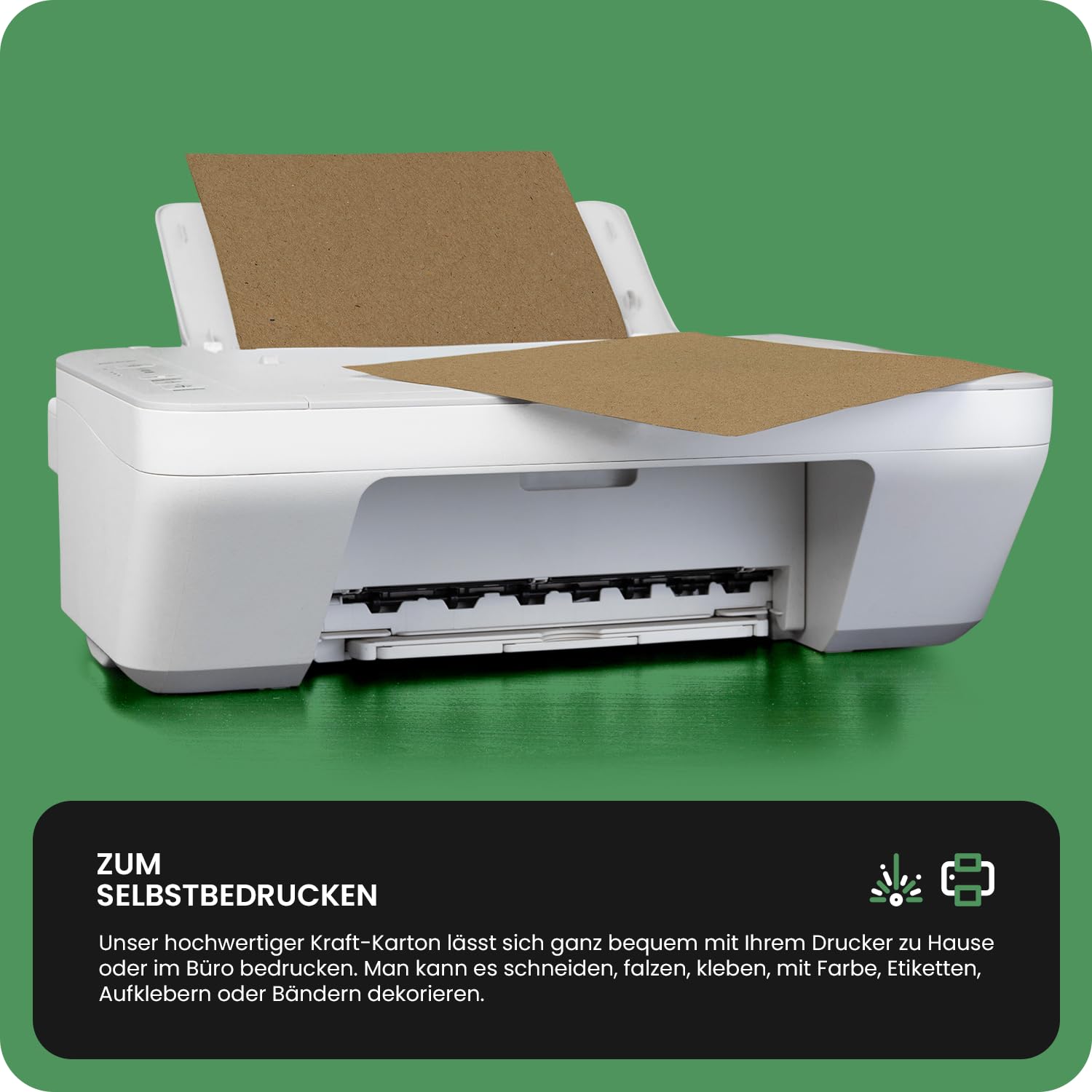 Cartoncini Kraft Formato DIN Lungo (10,5x21 Cm) 300 G/m² Marrone - Confezione Da 25 Con Angoli Arrotondati - 100% FSC, Prodotto In Germania - Ideali Per Inviti, Biglietti E Fai Da Te