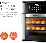 Air Fryer Oven 1800W, 12.7QT Capacity, Touchscreen Panel, Automatic Shut-Off, Toaster + Airfryer – Black & Stainless Steel – Mondial — image 5