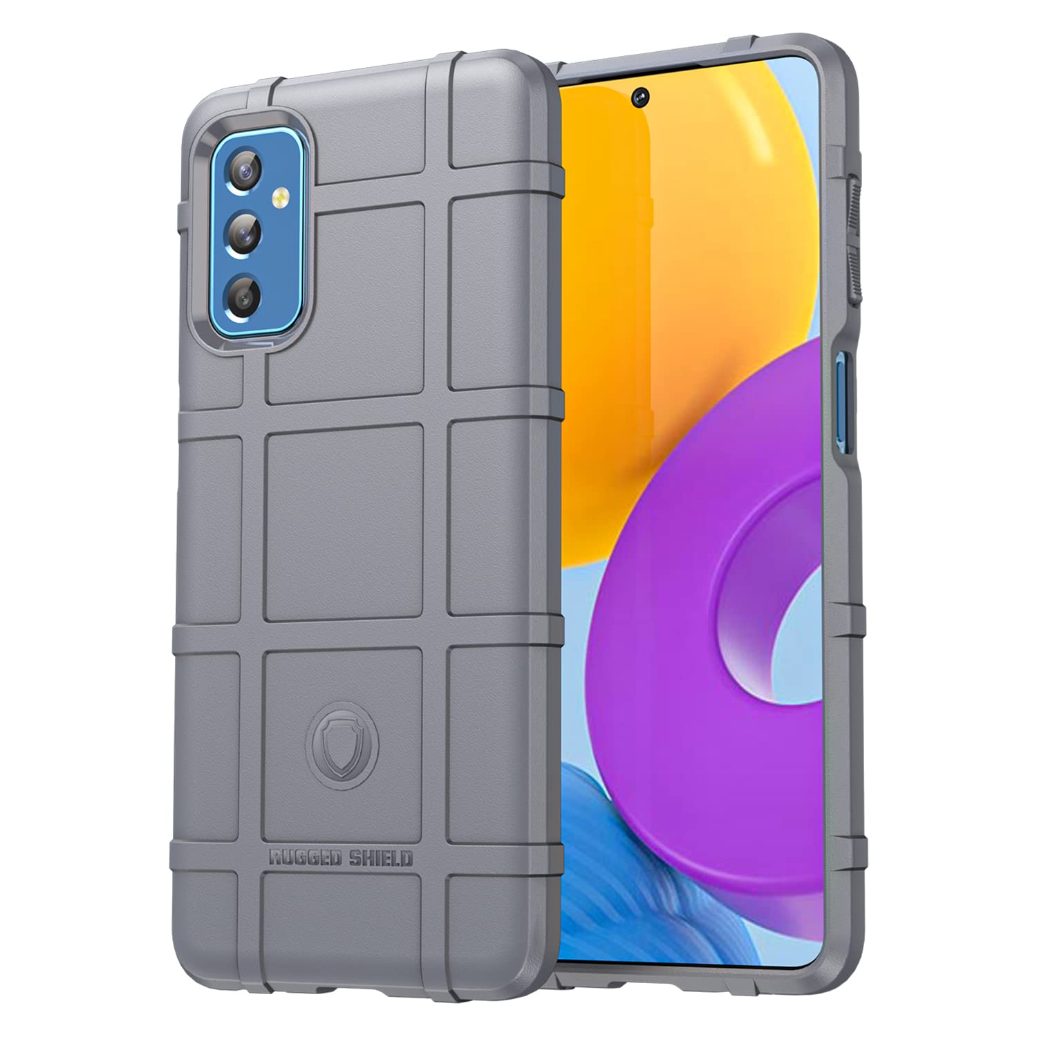 Dinglijia Designed for Galaxy M52 5G Case, Military Grade Shockproof Protection, Drop-Tested Cover and Camera Lens Protection Shiled Phone Case for Galaxy M52 5G HD Gray