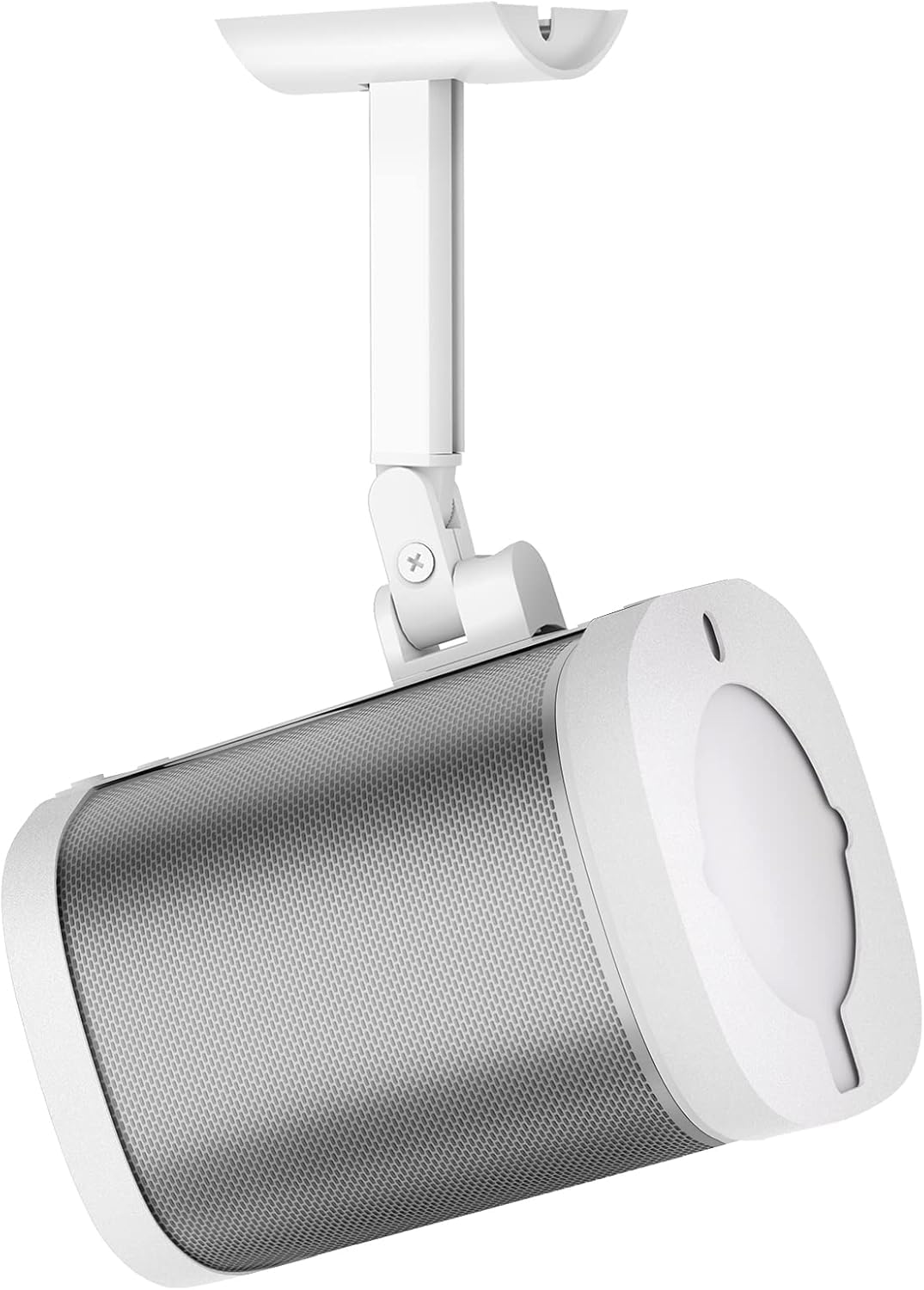 notiela Soporte de pared y techo para Sonos One, One SL & Play:1 – Soporte de altavoz giratorio e inclinable, soporte ajustable en color blanco para Sonos One/SL/Play:1 altavoz