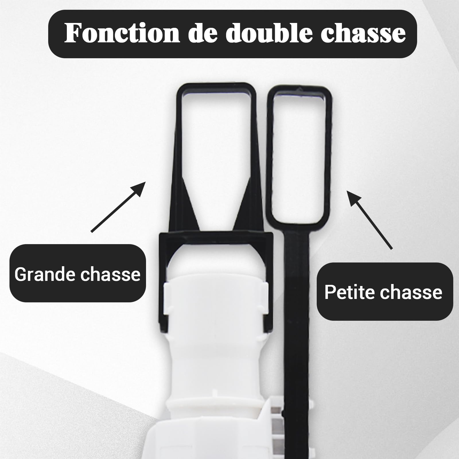 Mécanisme de Chasse d'Eau WC Compatible avec TECE, Siège de Vanne, Unité d'Étranglement, Levier de Commande. Référence de Remplacement 9820223, 1 Pièce