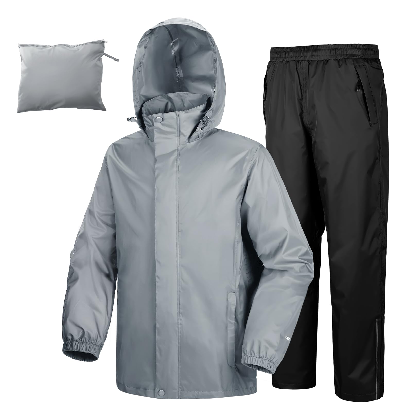 33,000ft Men's Rain Suit Packable Waterproof Lightweight Rain Gear