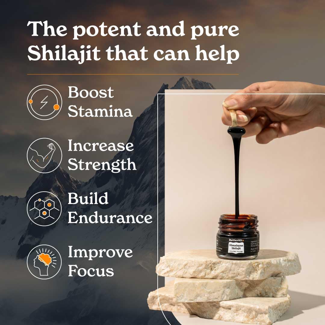 Better Alt Pure Himalayan Shilajit Resin Pack of 1 High Potency Gold Grade 75 Servings for Energy Boost & Immune Support, 85+ Trace Minerals, 75%+ Fulvic Acid, with Lab Test Report,400 mg - Image 3