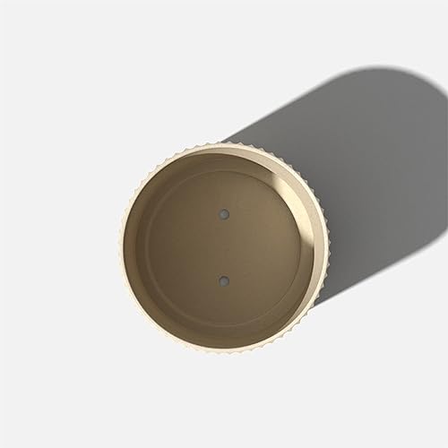 Miniatura 7 de Veradek Demi Series Maceta redonda para porche, patio, patio trasero  Material de plástico duradero de hormigón  Decoración moderna para plantas