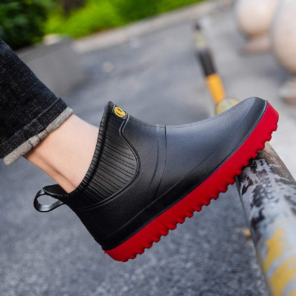 AONEGOLD Stivali di Gomma Uomo Donna all'aperto Giardinaggio Scarpe Antiscivolo Scarpe da Pioggia Stivali Caldi Impermeabili