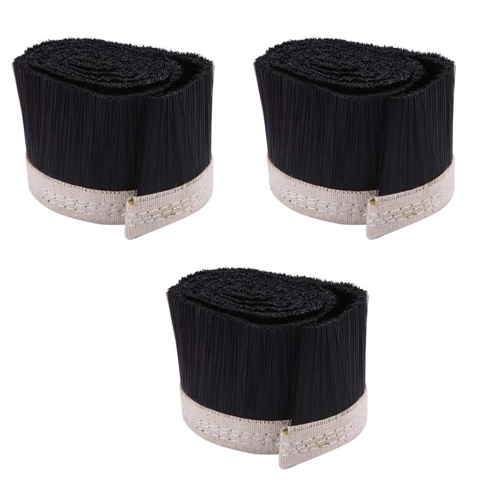 Jnchdghwa Black 3X Brush Vacuum Cleaner Dust Collector Engraving Machine Dust Cover For Cnc Router Spindle Motor (70 Mm)