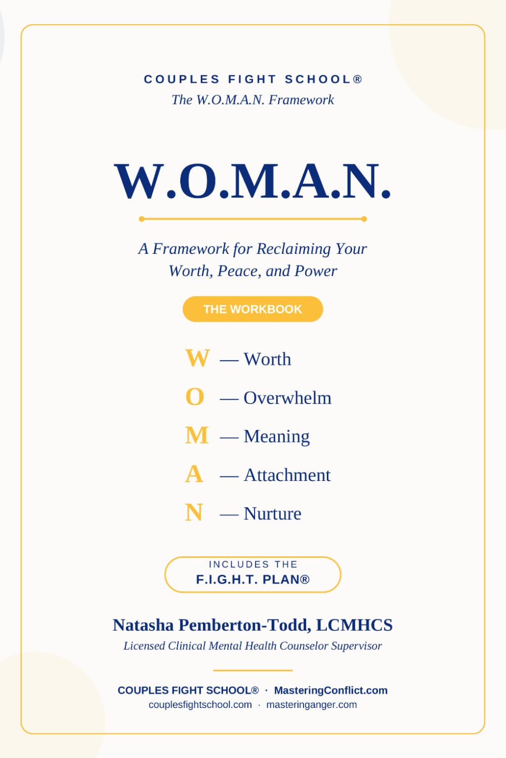 W.O.M.A.N.: A Framework for Reclaiming Your Worth, Peace, and Power (The Workbook)