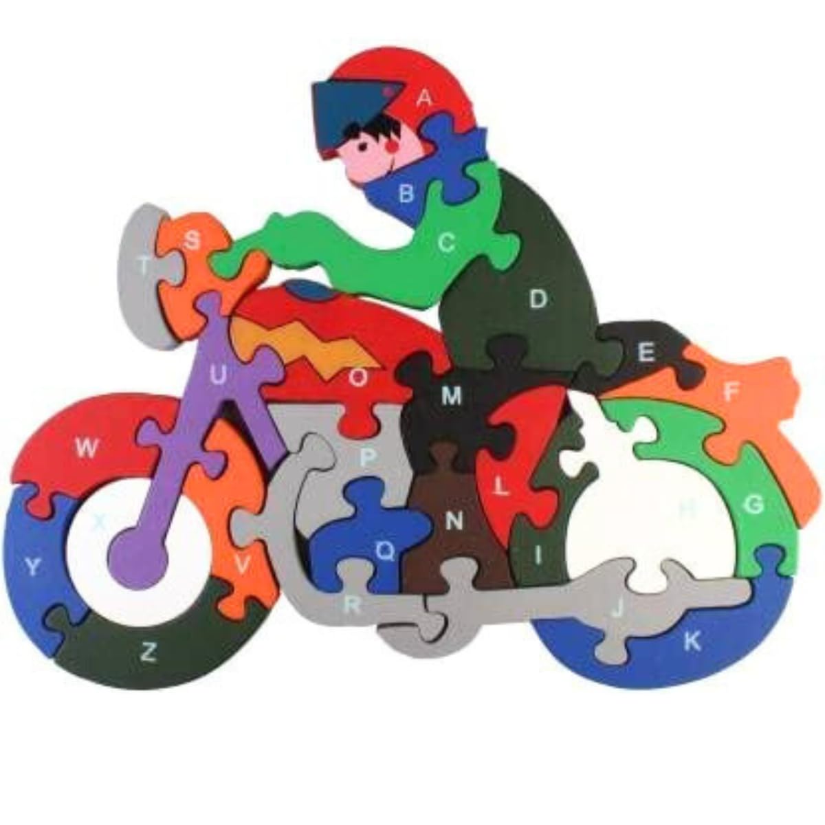 HAPYDOSE Wooden 3D Boy Vehical Puzzle Educational Pre-School Puzzle Board Toy for Boys and Girls, Kid |Early Education Toys for Children,Preschool Educational Game (Moter Cycle) (B0D1P5C2PQ) Amazon Price History, Amazon Price Tracker