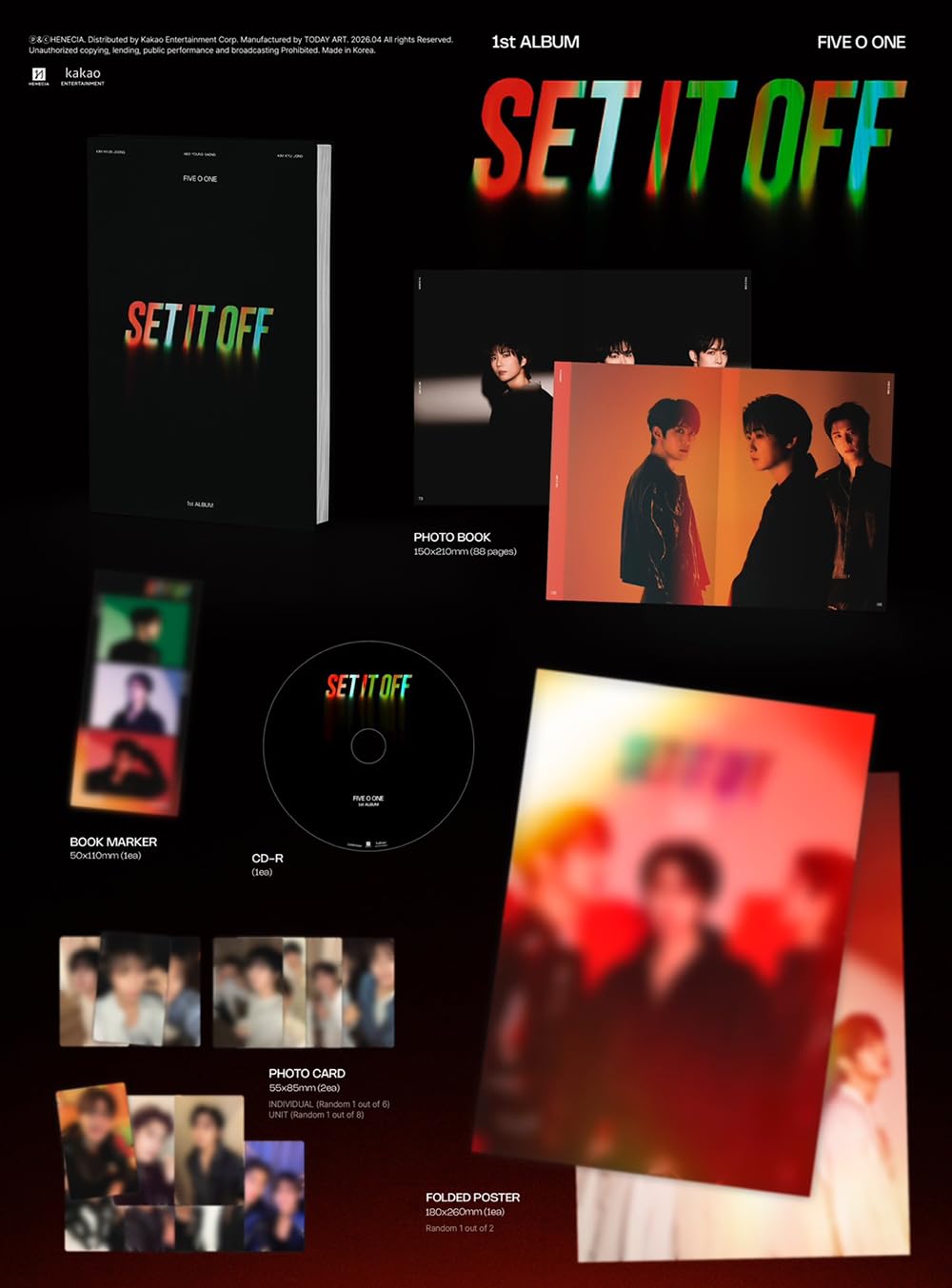 Amazon.co.jp: FIVE O ONE (ファイブオーワン) - 1st Full Album [ SET