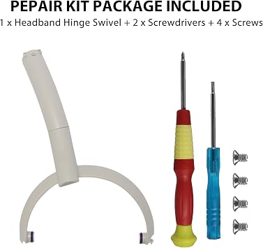 WH-1000XM5 Swivel Hinge Replacement Headband Hanger Bracket Parts Accessories Repair Kit for Sony WH-1000XM5 Headphone (Silver-Left)