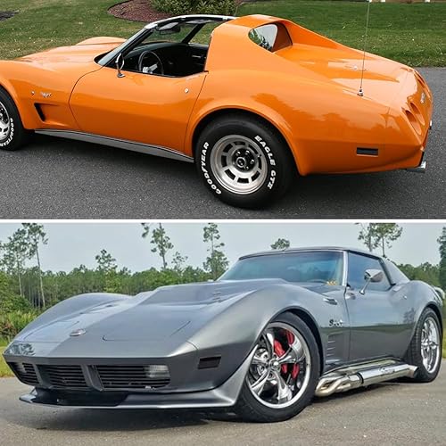 Miniatura 4 de Lente ahumada para 1974-1979 Chevy Corvette C3 parachoques trasero y delantero lado lado marcador carcasas de luz 4 unids