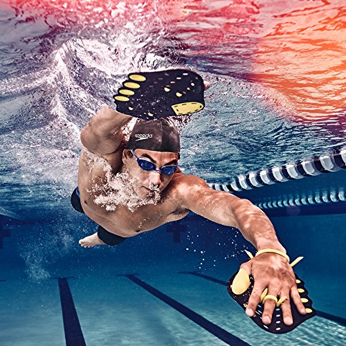 Speedo Unisex Swim Training Clutch Paddles , Blue , Small/Medium #TOP5