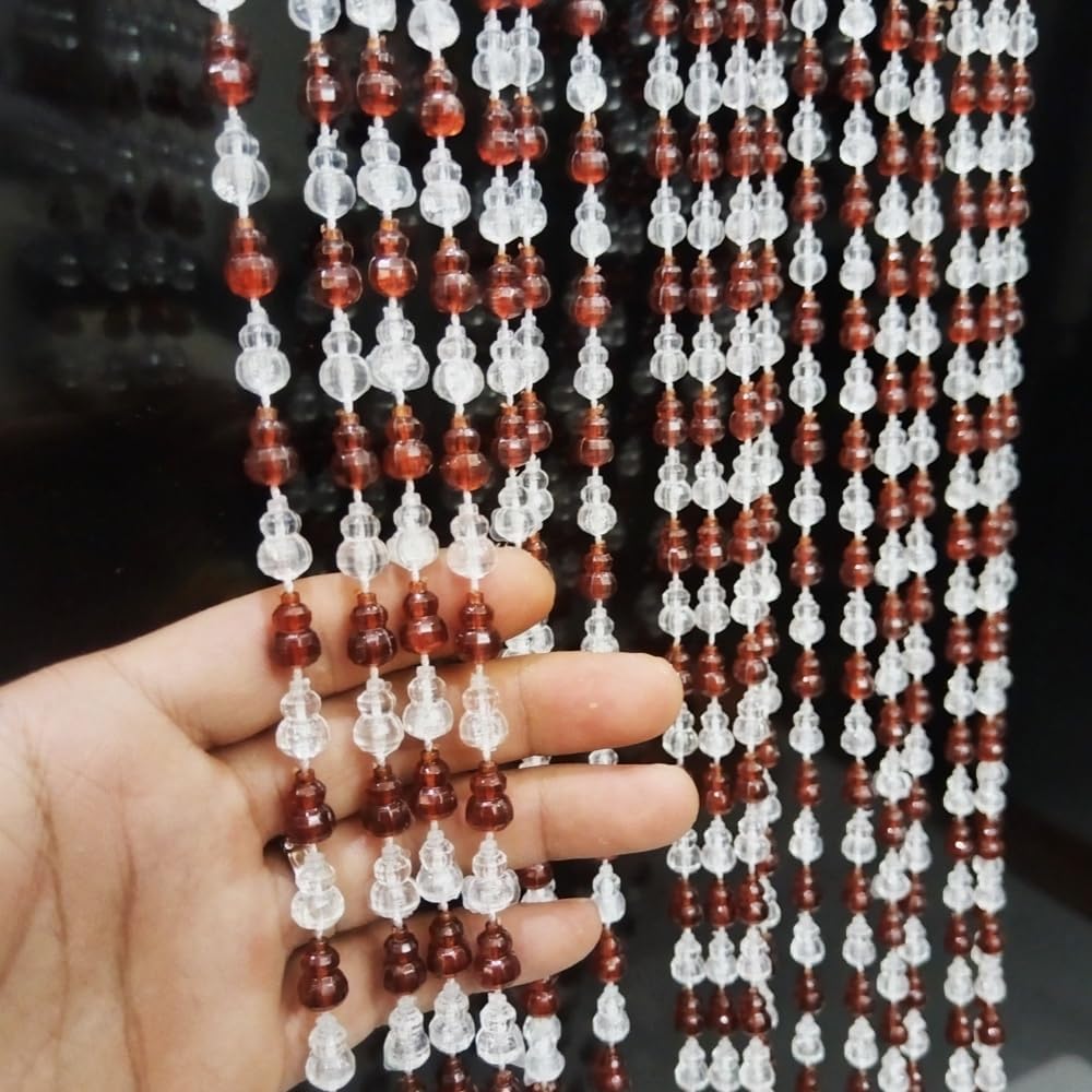 ave split Beaded Curtain Doorways Star Acrylic Hanging Door Beads String Curtains Tassel Room Divider Screen Decor for Doorway Window Living Room Wedding 055hl (Coffee)