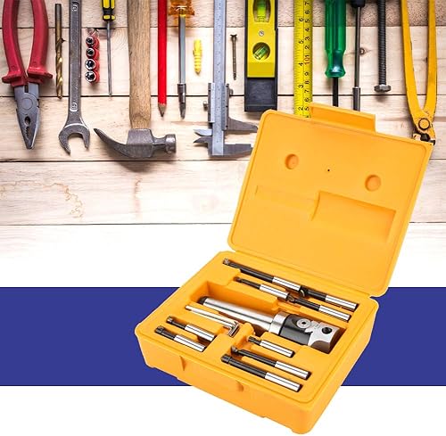 Miniatura 7 de Juego de cabezales de mandrinado para proceso de torno CNC MT4-M16 adaptador de eje + cabezal de perforación de 1.969 in + 9 barras de perforación +