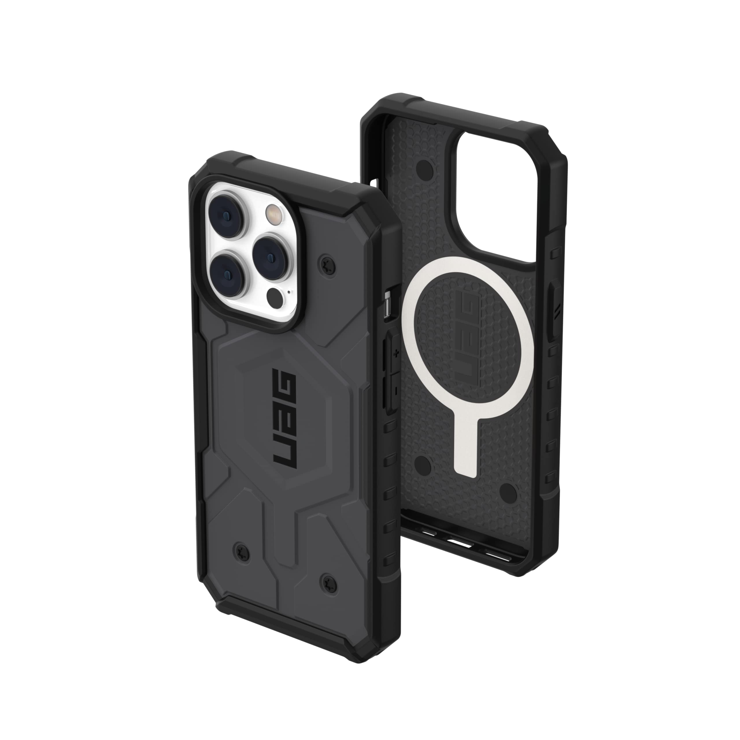 Urban Armor Gear UAG iPhone 14 Pro Case, Pathfinder Mag-Safe Compatible, Slim Fit Rugged Protective Case/Cover Designed for iPhone 14 Pro (6.1-Inch) (2022) (Military Drop Tested)-Silver (B0B8TC16YD) Amazon Price History, Amazon Price Tracker