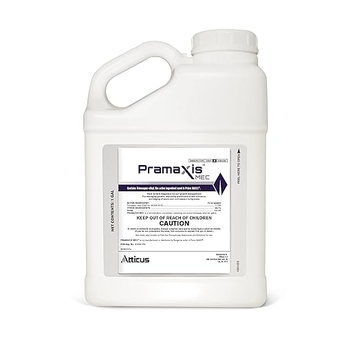 Miniatura 1 de Pramaxis MEC Regulador de crecimiento vegetal (1 galón) de Atticus  Comparar con Primo Maxx  Control de crecimiento de césped  Trinexapac-Ethyl 11.3%