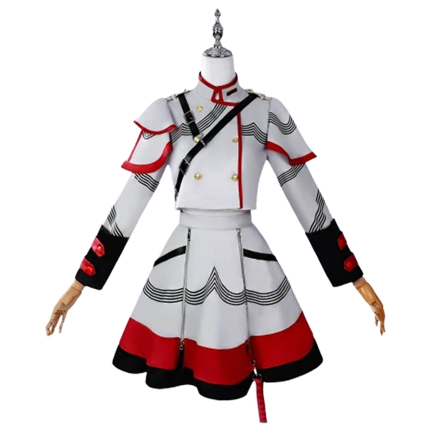 Anime Personaje Kasane Teto Nueva Piel Disfraz de cosplay Juego de role Uniforme Conjunto Completo Halloween Fiesta Carnaval Traje de Vestir con Peluca para Mujeres