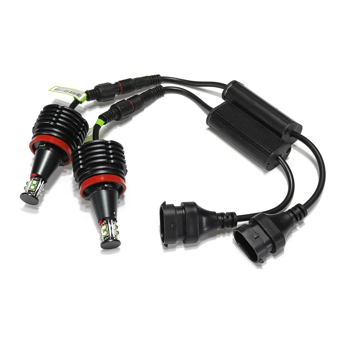 Bombilla Faro Delantero LED, 2x 80W H8 Error Libre Ángel Ojos Luz Faros Lámpara Halo Brillante Niebla Bombillas De Ajuste Uso Apto Para BMW E90 E92 E82 E60 E70 E71 X5 X6