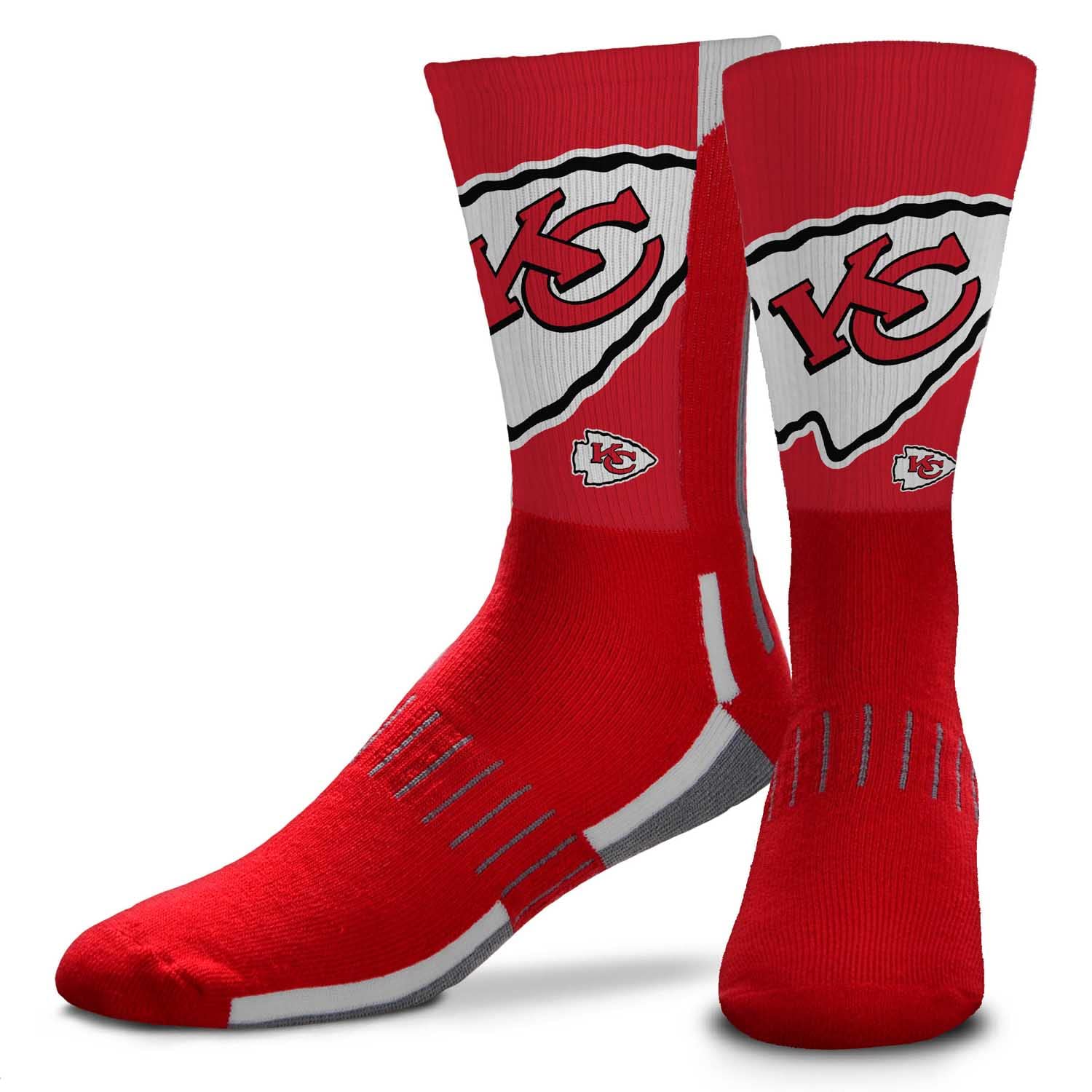FBFNFL Youth V Curve Socks - Machine Washable - Poly-spandex blend - Perfect Fit and Durability for Active Young Athletes