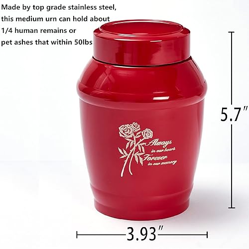 Miniatura 18 de Urna de mariposa mediana para cenizas humanas adultas, hembra, macho, urnas decorativas de cerámica verde para cenizas humanas mujeres/mamá/madre